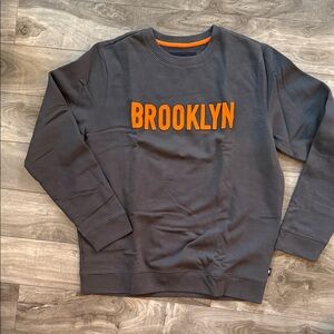 Brand new Brooklyn Industries Men's Crewneck Sweater - Charcoal and Orange